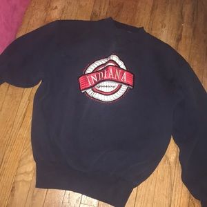 Vintage Indiana Hoosier pullover crew sweatshirt